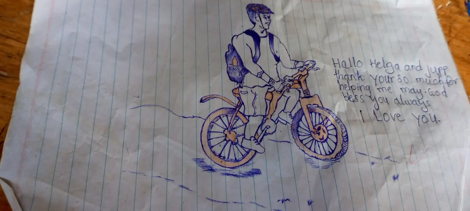 SMILE Apartments – Zeichnung zum Thema Radfahren